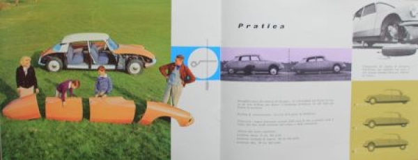 Citroen DS 19 Modelprogram 1960 Carbrochure (8886)